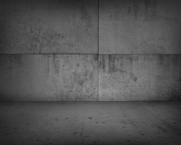 Plancher et mur en béton vide - Photo, image