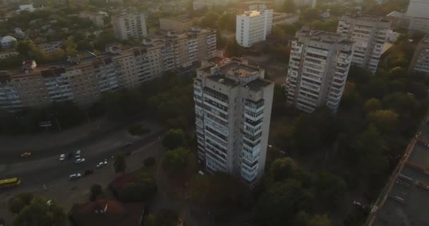Aerial: kommunistinen Block Flat Sunset Shine
 - Materiaali, video