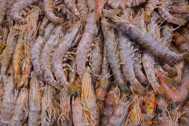 Текстура креветок, морепродуктов (Langostinos de Isla Cristina, Уэльва
)  - Фото, изображение
