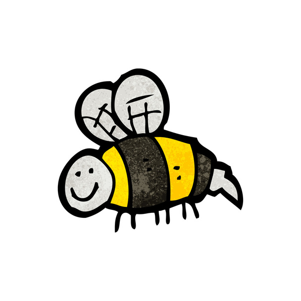 Happy bee - Vector, Image