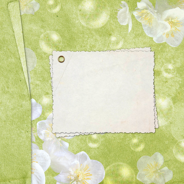 Blank note paper on textured background - Fotó, kép