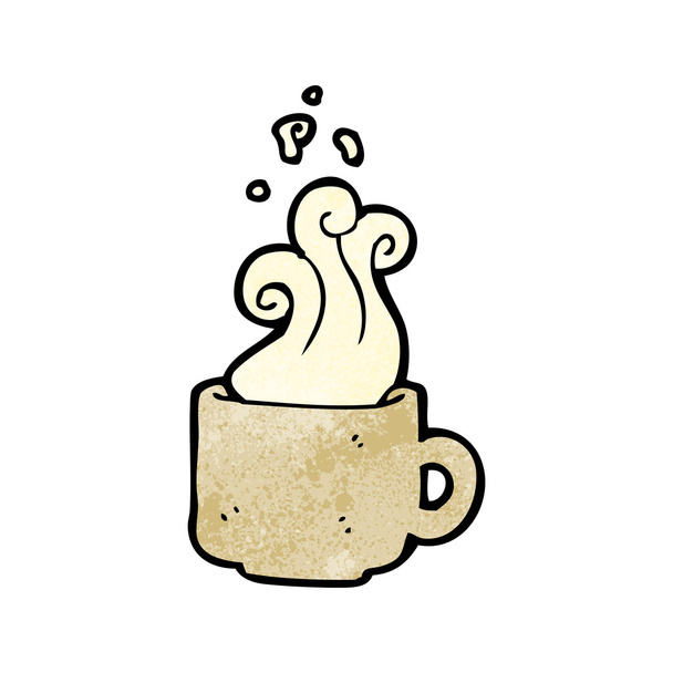 Steamy Tan Coffee Mug - Vector, Image