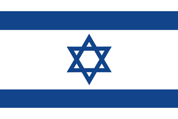 Vlag van Israël - vectorafbeelding - Vector, afbeelding