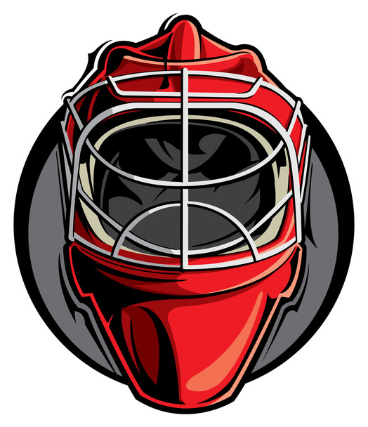 Masque de gardien de but hockey
 - Vecteur, image