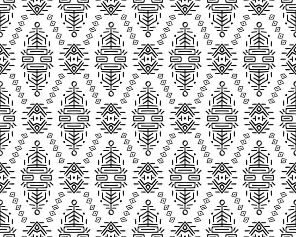 Ethnic Style Vector Seamless Pattern - Vector, Image