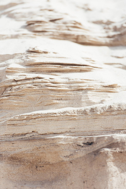 close up of brown dry sand in desert - Fotoğraf, Görsel