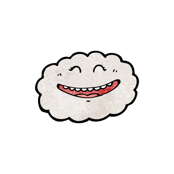 Vicces rajzfilm felhő - Vektor, kép