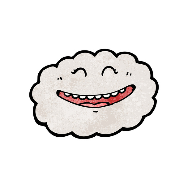 Vicces rajzfilm felhő - Vektor, kép