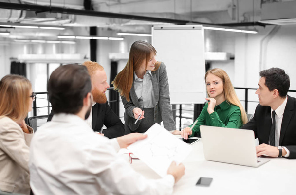 Office employees having meeting in conference room - Photo, image