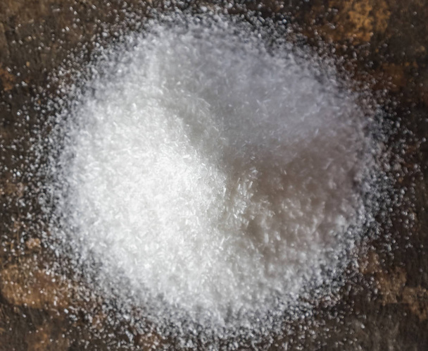 Glutaminian sodu lub Msg żywności, przypraw na desce - Zdjęcie, obraz