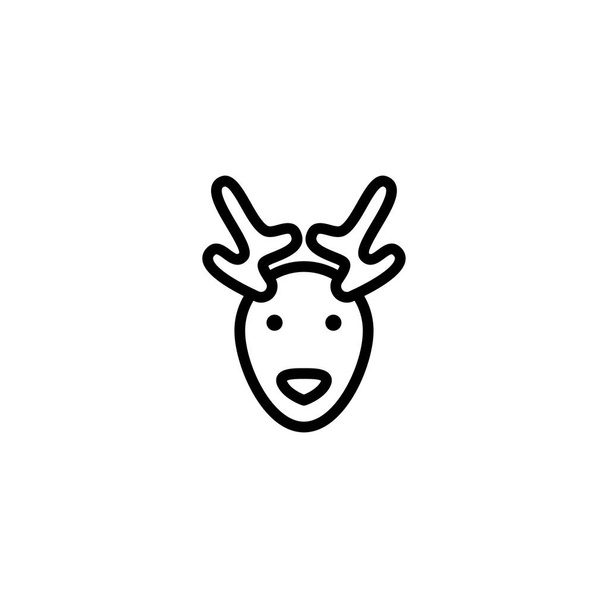 illustrazione vettoriale icona cervo - Vettoriali, immagini
