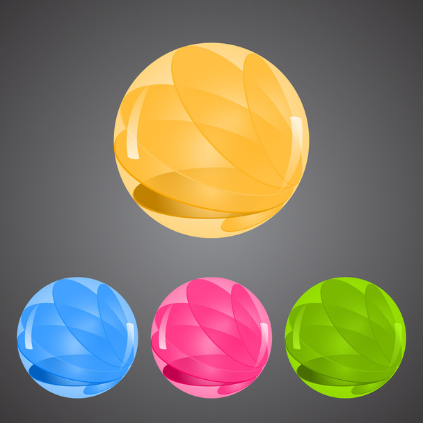 Set of colorful buttons - Vector, Image