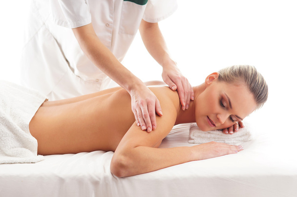 Young attractive woman getting spa treatment - Фото, зображення
