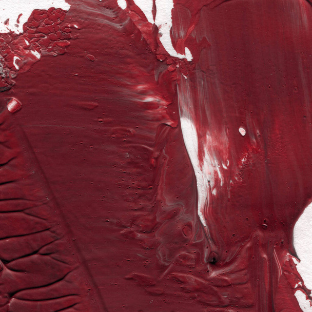 pintura acrílica roja textura, fondo abstracto
 - Foto, imagen
