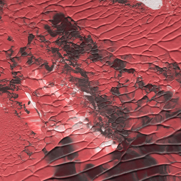 czerwona farba akrylowa tekstury, streszczenie tło - Zdjęcie, obraz