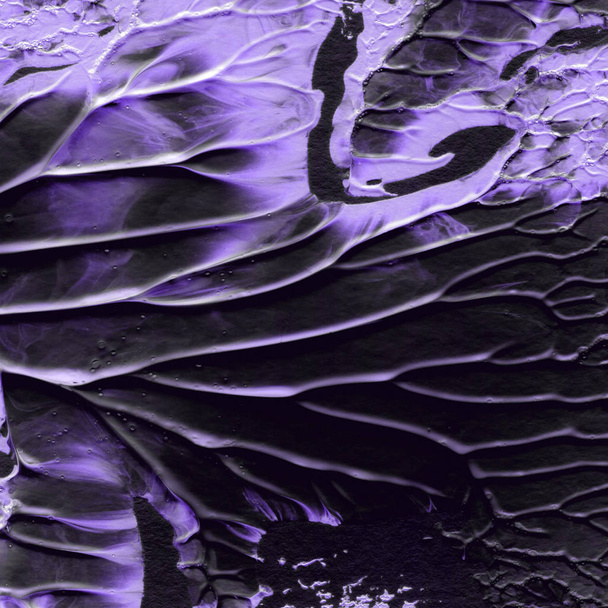 violette Acrylfarbe Textur, abstrakter Hintergrund - Foto, Bild