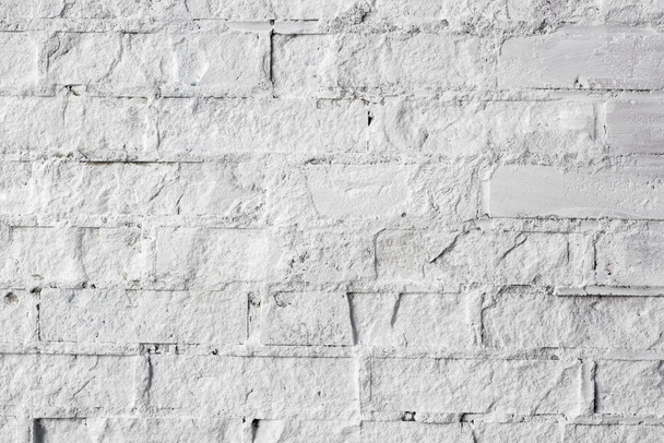 pared de ladrillo blanco y textura de fondo pintado
 - Foto, Imagen