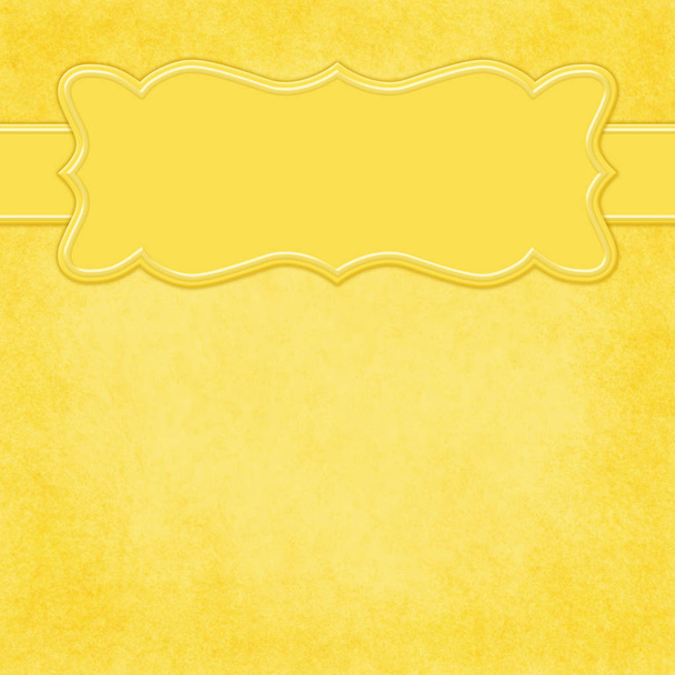 Κίτρινο φόντο με έμβλημα κεφαλίδα με αντίγραφο χώρου για το μήνυμά σας - Φωτογραφία, εικόνα