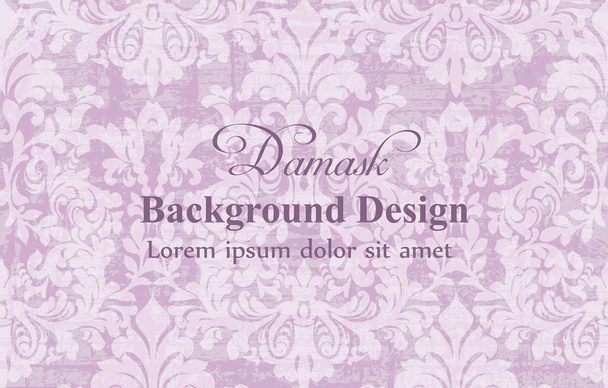 Damast-Ornament-Mustervektor. Königliche Dekoration. imperialer Hintergrund. trendige Farbtexturen - Vektor, Bild
