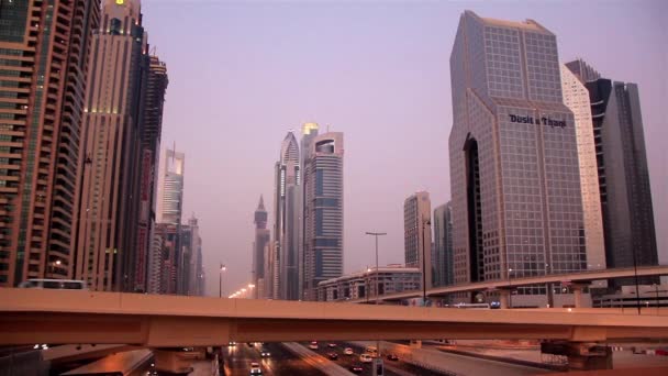 Dubai centrum. Verenigde Arabische Emiraten - Video