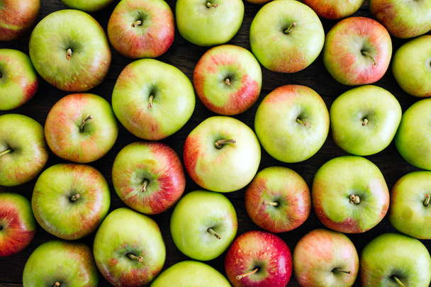 Pommes, récolte, fruits frais, gros plan - Photo, image