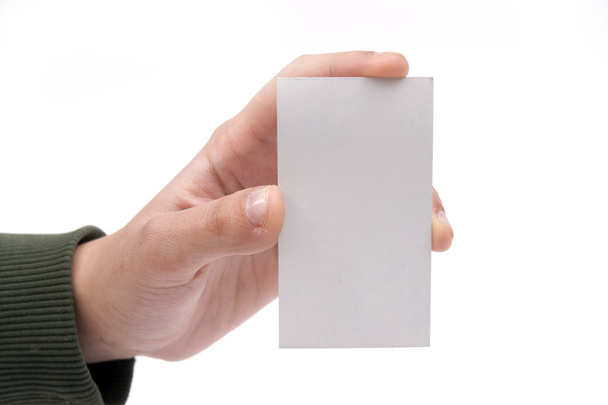 Hand with business card - Photo, Image