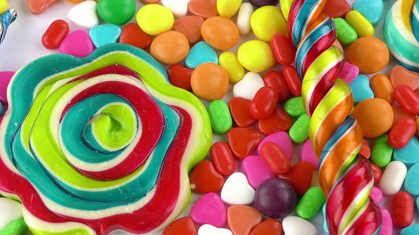Candy Sweet Jelly Lolly ja herkullinen sokeri Jälkiruoka - Valokuva, kuva