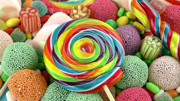 Słodka galaretka cukierkowa Lolly i pyszny deser cukru - Zdjęcie, obraz