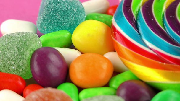 Candy Sweet Jelly Lolly and Delicious Sugar Dessert - 写真・画像