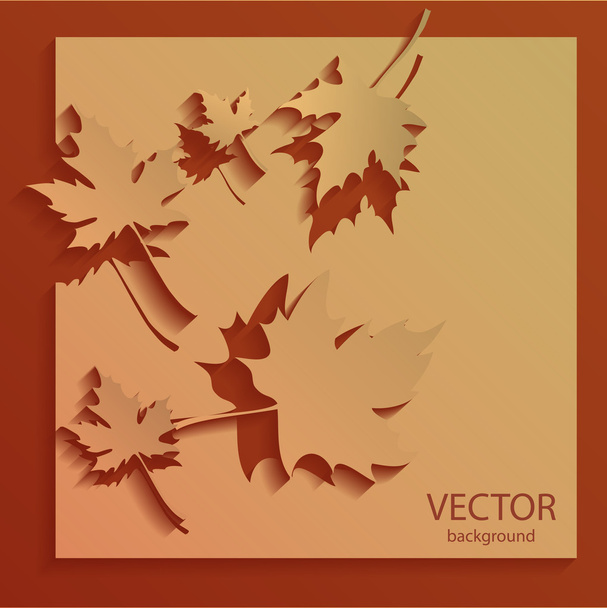Vector autumn background vector illustration  - Vektör, Görsel