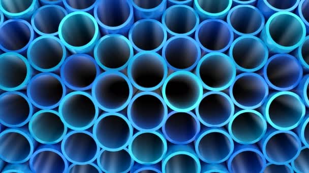 Background of Pipes. Abstract background, 2 in 1, loop, created in 4K, 3d animation - Footage, Video