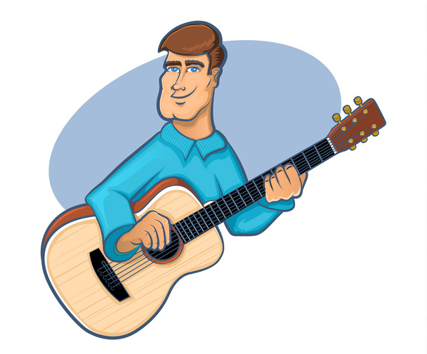 Guitar Player - Vector, Image