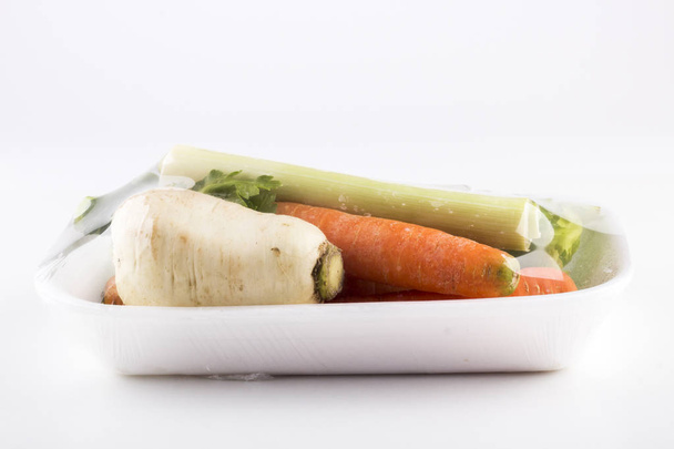 Fresh vegetables on white background - Valokuva, kuva