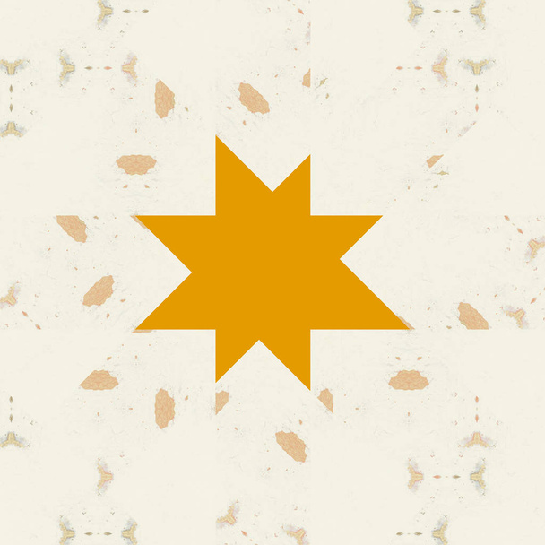 orange star shape on light backdrop - Photo, image
