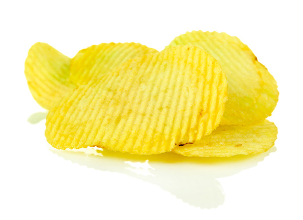 Potato chips isolated on white - Foto, immagini