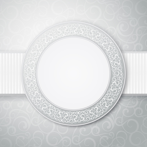 Floral circle frame. - Vector, Image