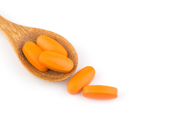Healthy vitamins on a white background. - Photo, Image