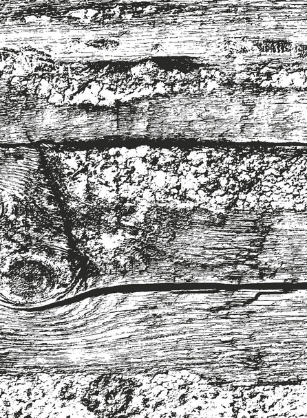 Distressed Overlay Holzstruktur, Grunge Vektor Hintergrund. - Vektor, Bild