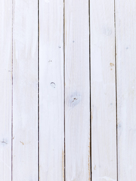 Carpentry template with white wooden planks - Foto, imagen