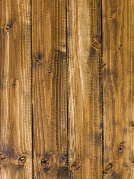Zimmereischablone mit braunen Holzbohlen - Foto, Bild