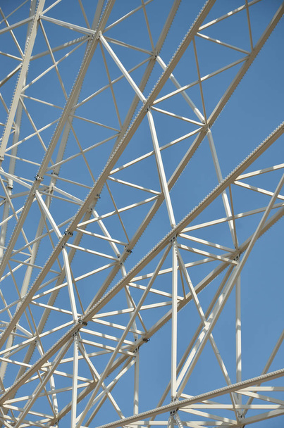 Structural details of a ferris wheel in an amusement Park - Foto, immagini