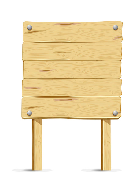 Wooden signboard - Vector, Image