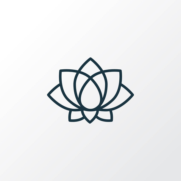 Lotus Symbol Zeilensymbol. Premium-Qualität isolierte Seerose Element im trendigen Stil. - Foto, Bild