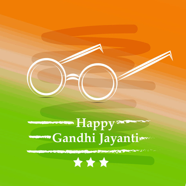 illustration d'éléments du fond de Gandhi Jayanti. Gandhi Jayanti est un festival national célébré en Inde pour marquer l'anniversaire de Mohandas Karamchand Gandhi - Vecteur, image