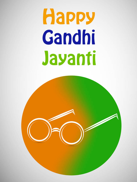 Gandhi Jayanti háttér elemeinek illusztrációja. Gandhi Jayanti egy nemzeti fesztivál, amit Indiában ünnepelnek, hogy megemlékezzenek Mohandas Karamchand Gandhi születésnapjáról. - Vektor, kép