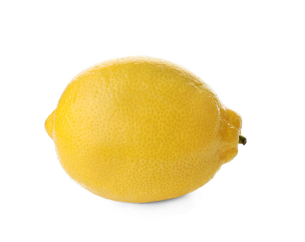 Úplně zralé citron na bílém pozadí - Fotografie, Obrázek