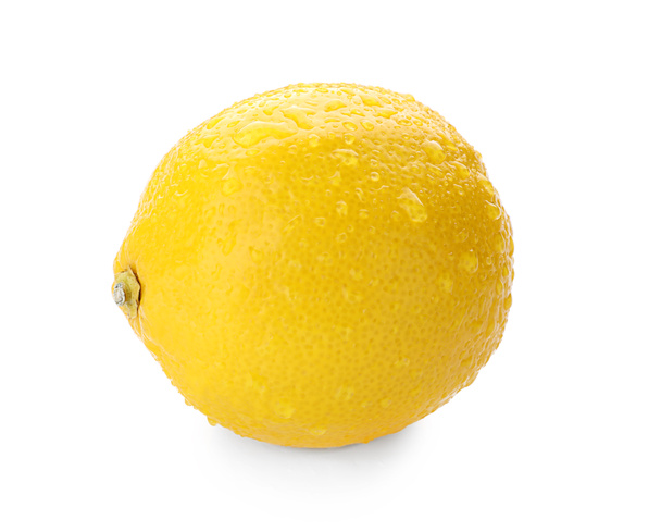 Úplně zralé citron na bílém pozadí - Fotografie, Obrázek