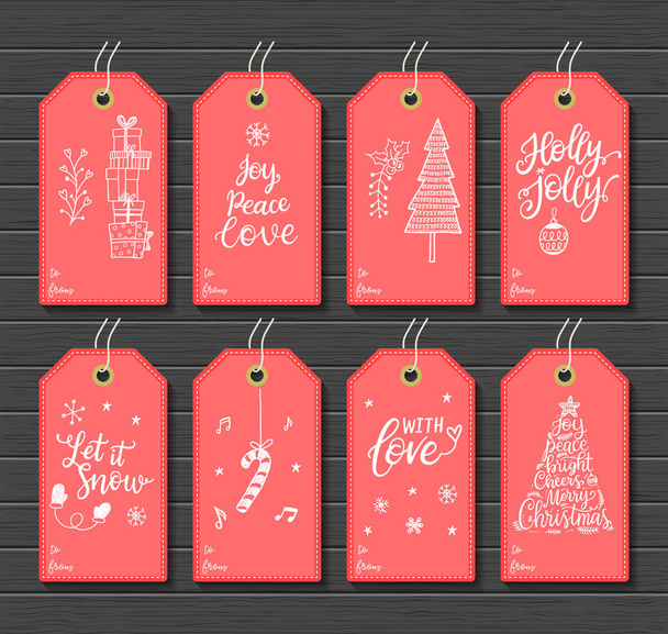 Buon Natale e Buone Feste vettore cartellini regalo stampabili
 - Vettoriali, immagini