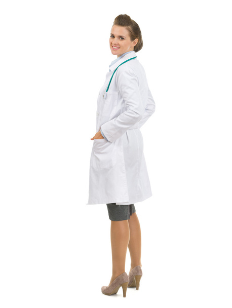 Full length portrait of happy medical doctor woman - Photo, Image