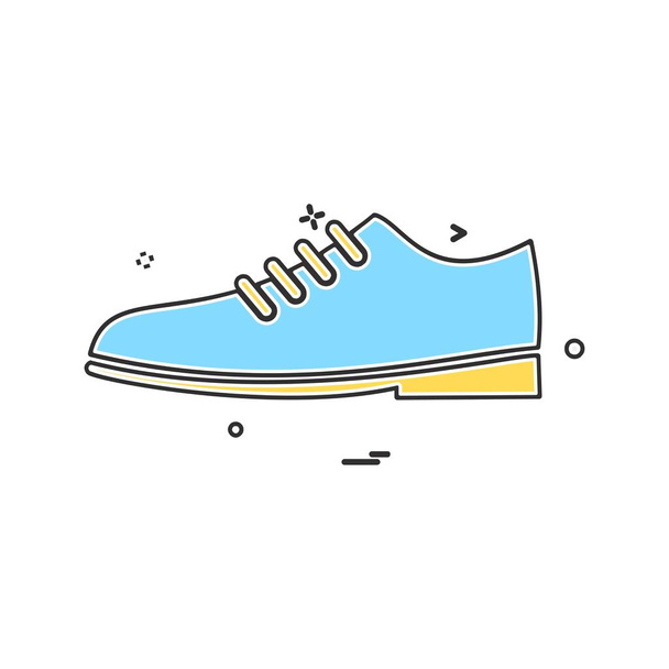 Shoes icon design, colorful vector illustration - Vektor, Bild